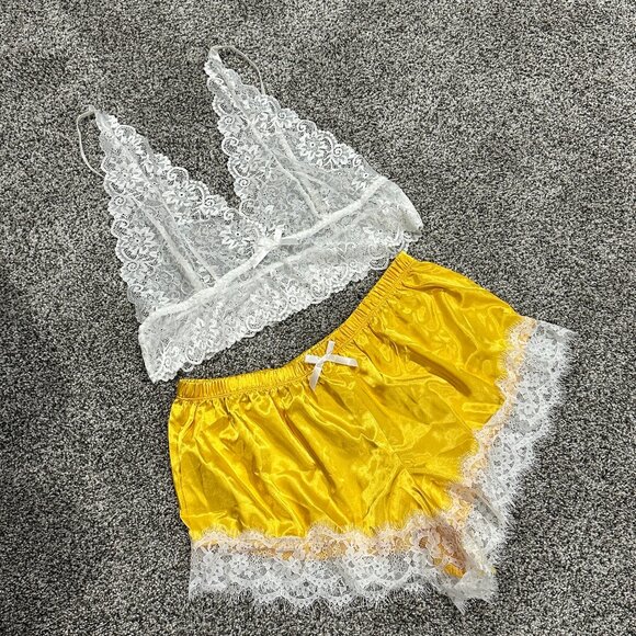 Other - New without tags! Sexy Satin Lace Lingerie Pajama Sleep Set - Size 2XL XXL